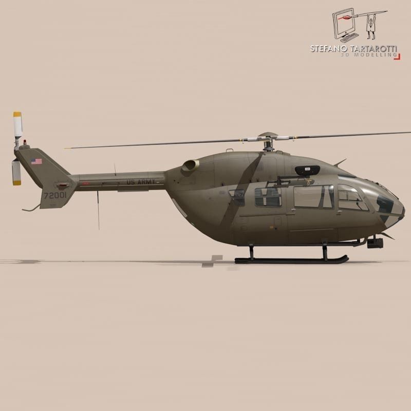  UH72 Lakota 3D model_1