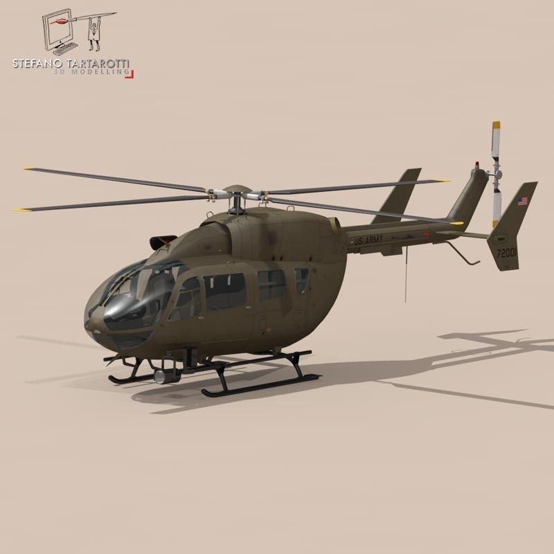  UH72 Lakota 3D model_2