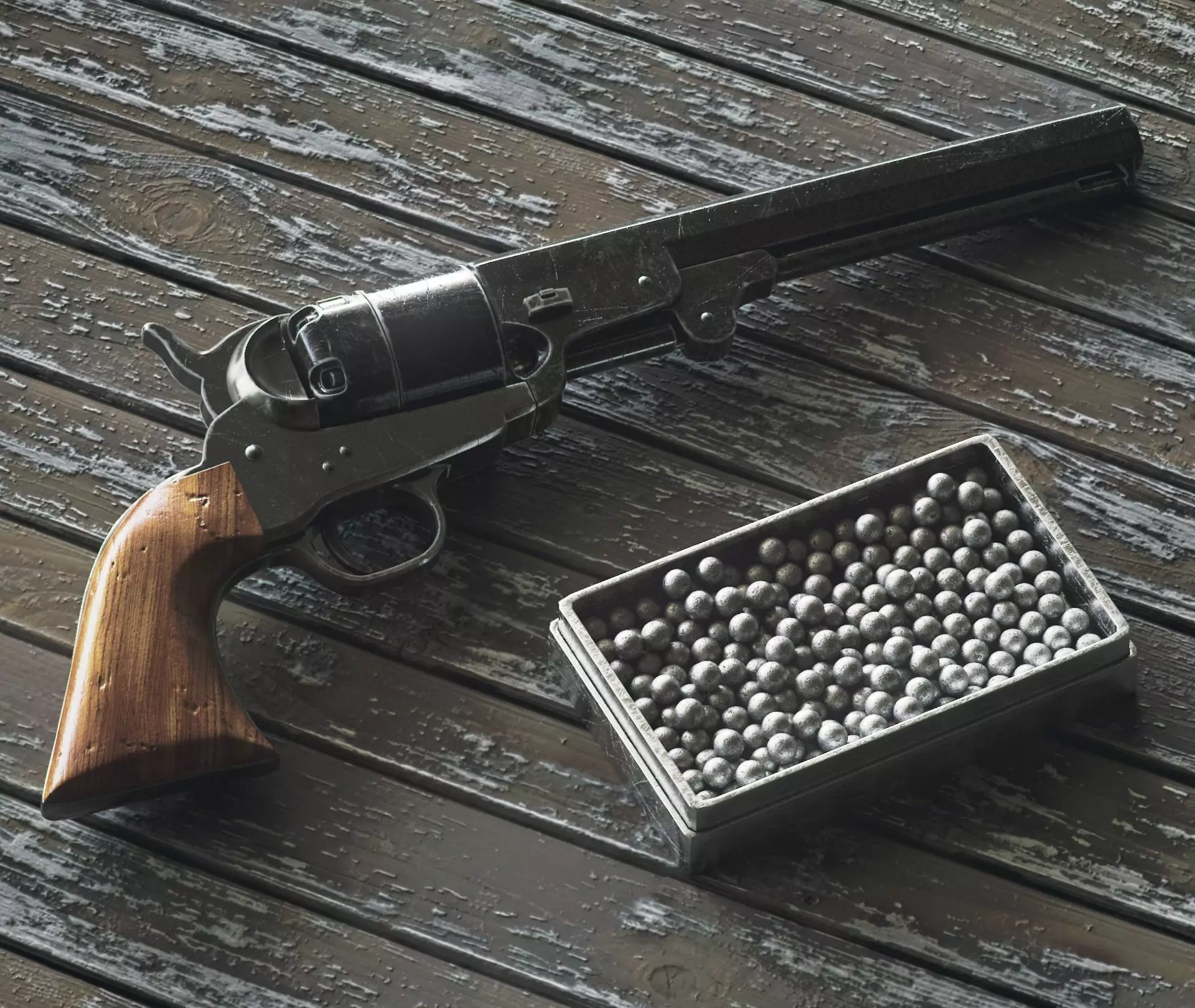 Free Colt Navy 1851 Free low-poly 3D model
