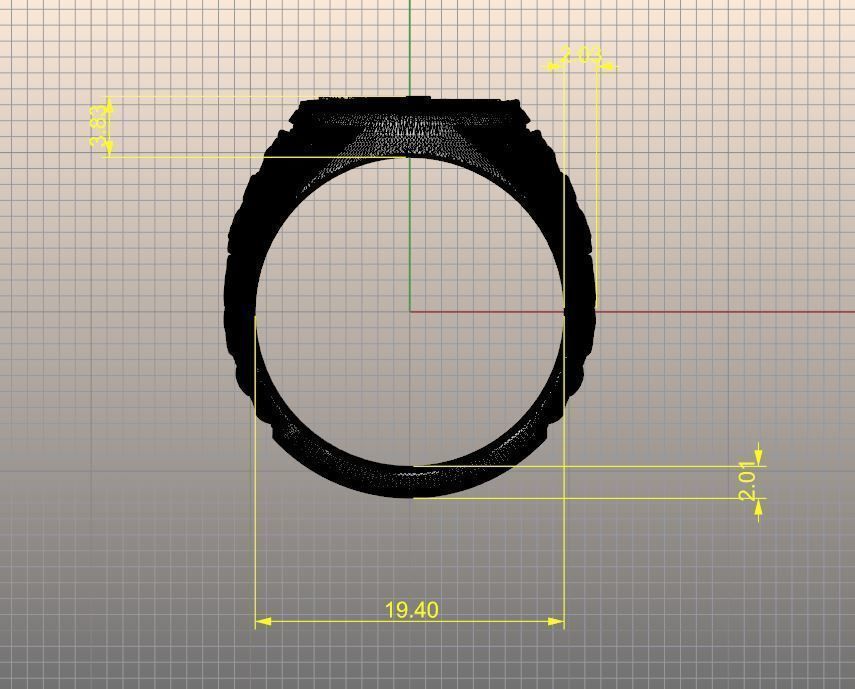 masonic ring 3D print model_3