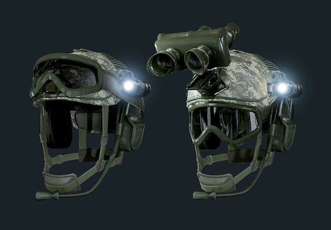 Military Helmet 01 Game Ready Low-poly 3D model