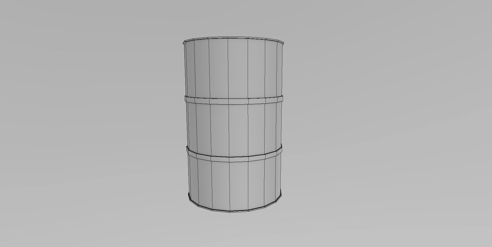 OIL DRUM 3D Low-poly 3D model_3