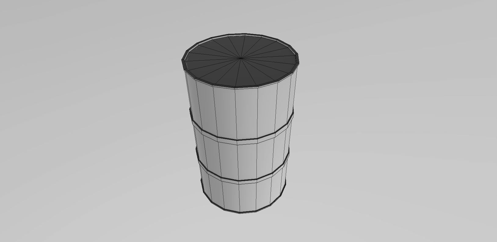 OIL DRUM 3D Low-poly 3D model_4