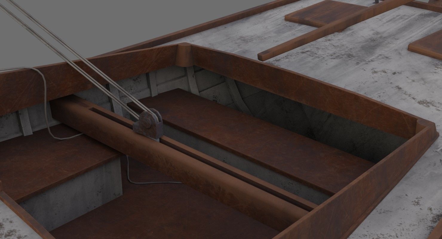 Sailboat 1B Low-poly 3D model_8