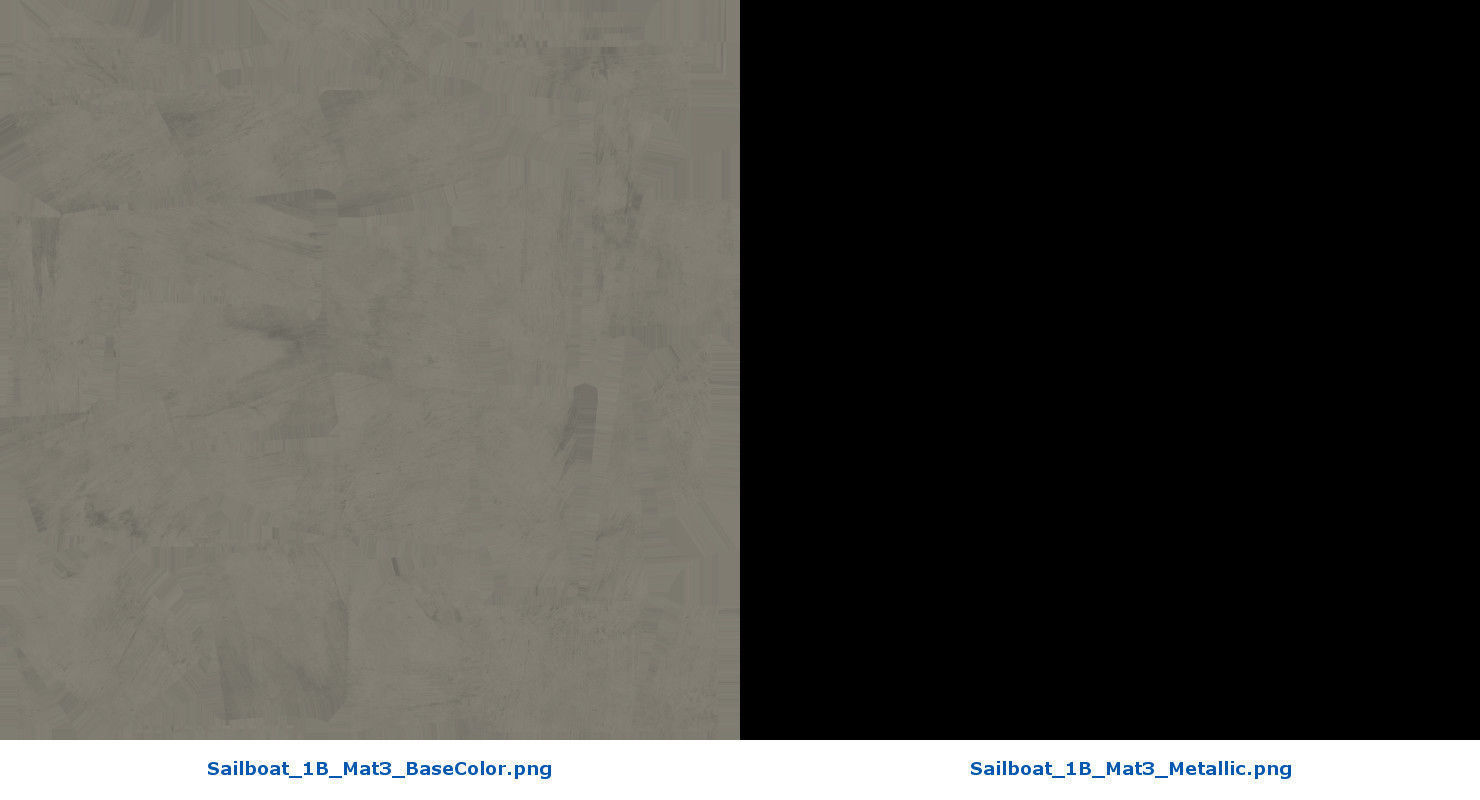 Sailboat 1B Low-poly 3D model_28