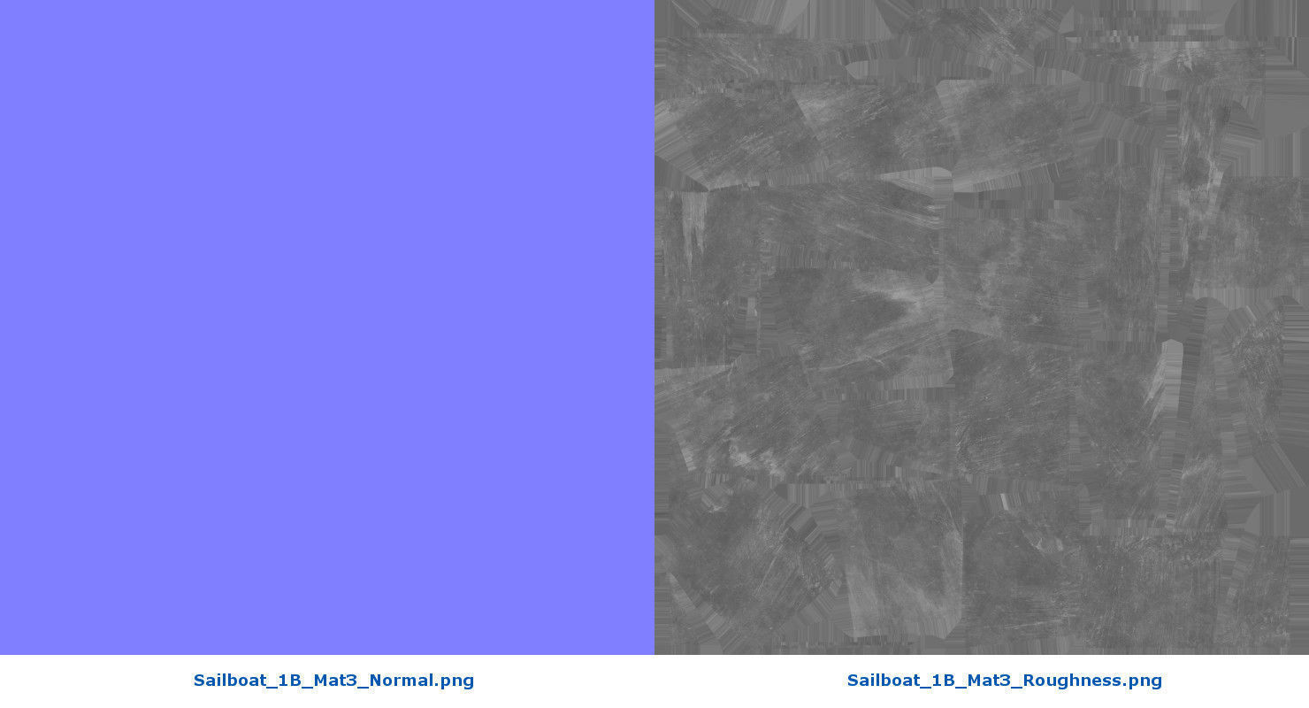 Sailboat 1B Low-poly 3D model_29