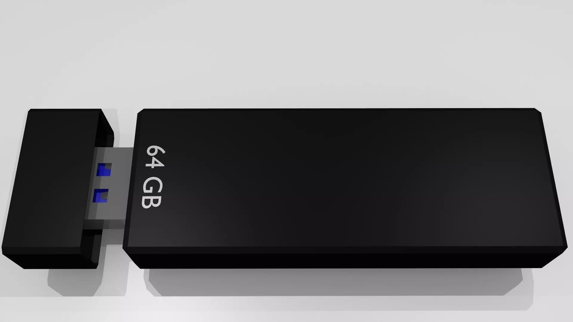 Black Storage-Stick 3D model_0