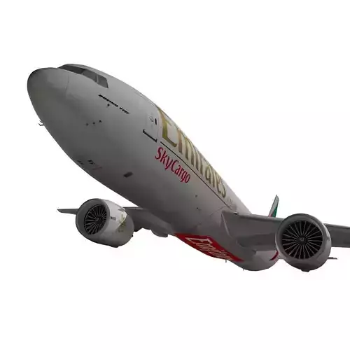 Boeing 777-200F Emirates SkyCargo 3D model