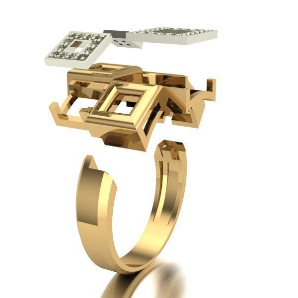WOMAN RING 3D print model_3