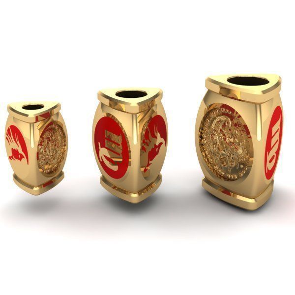 CHARMS gold plated zodiac 3D print model_1