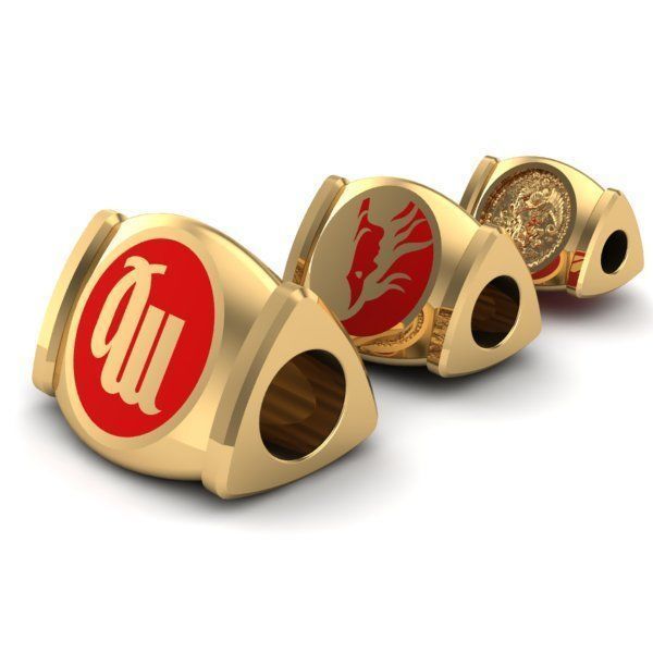 CHARMS gold plated zodiac 3D print model_2