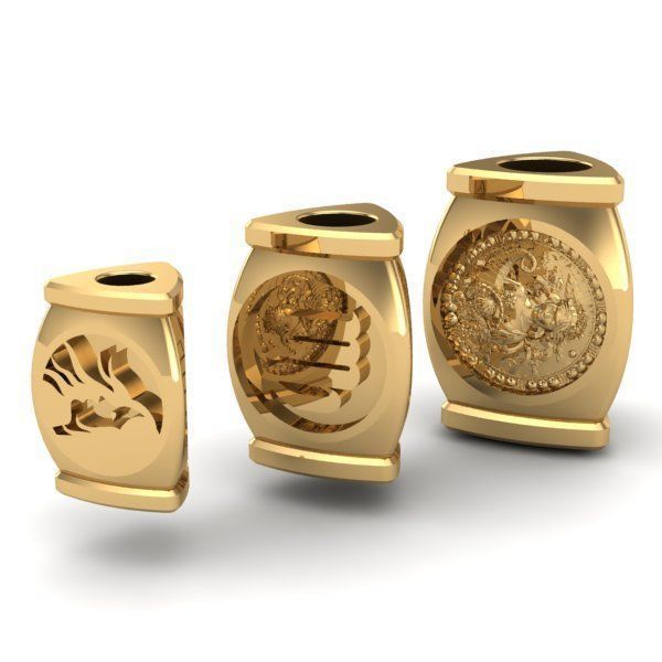 CHARMS gold plated zodiac 3D print model_3