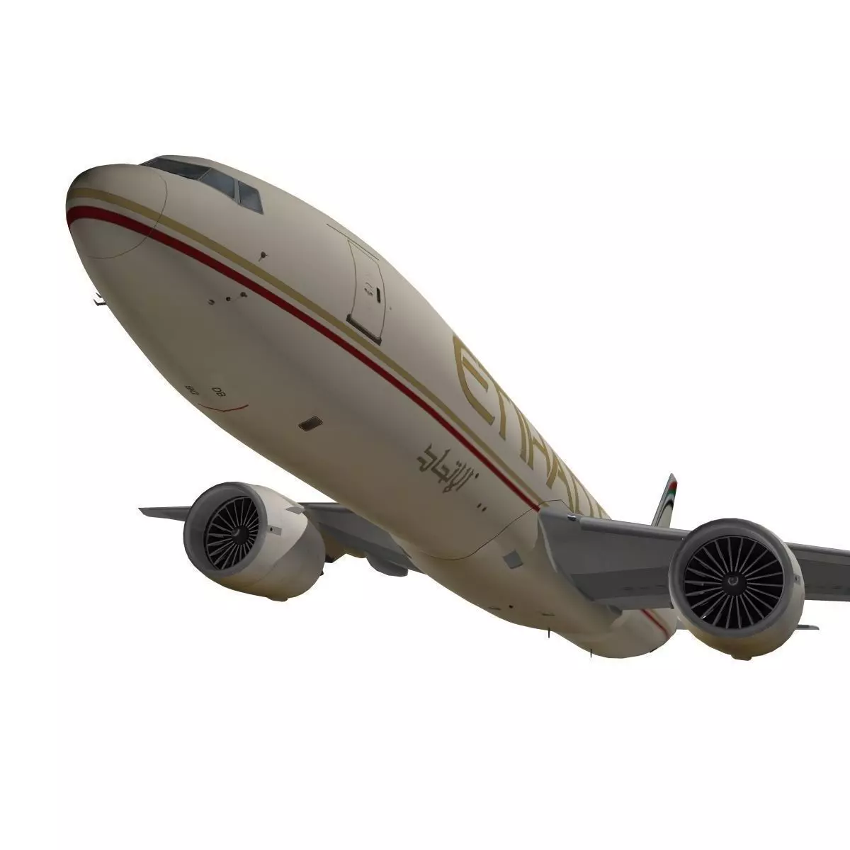 Boeing 777-200F Etihad Cargo 3D model