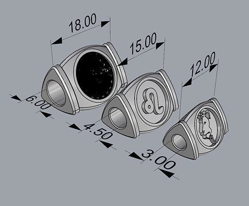 CHARMS zodiac - zodiac - zodiac - zodiac - zodia 3D print model_4