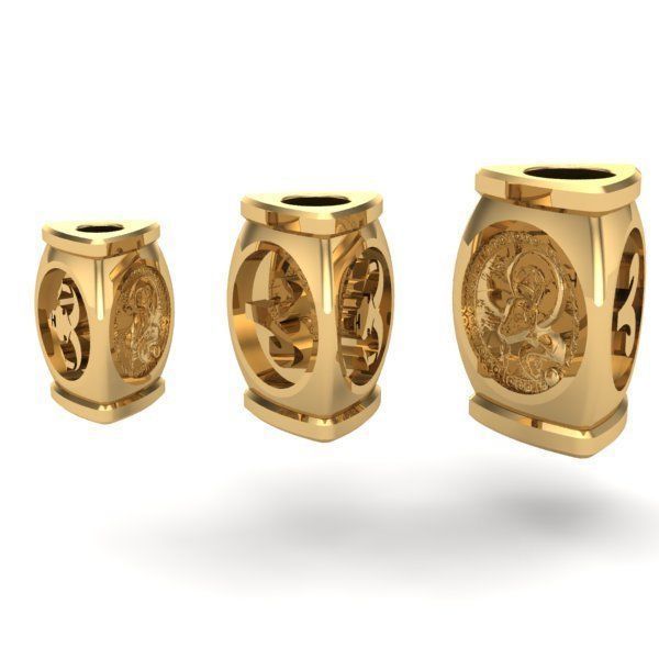 CHARMS gold zodiac ring 3D print model_3