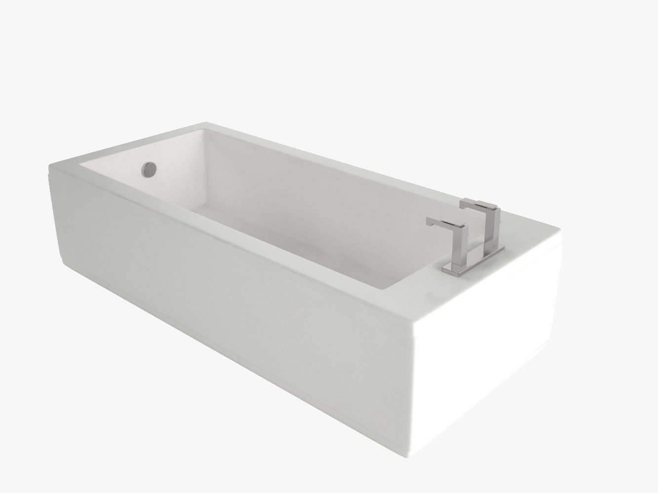 Bath Model bathtub 3D model_2