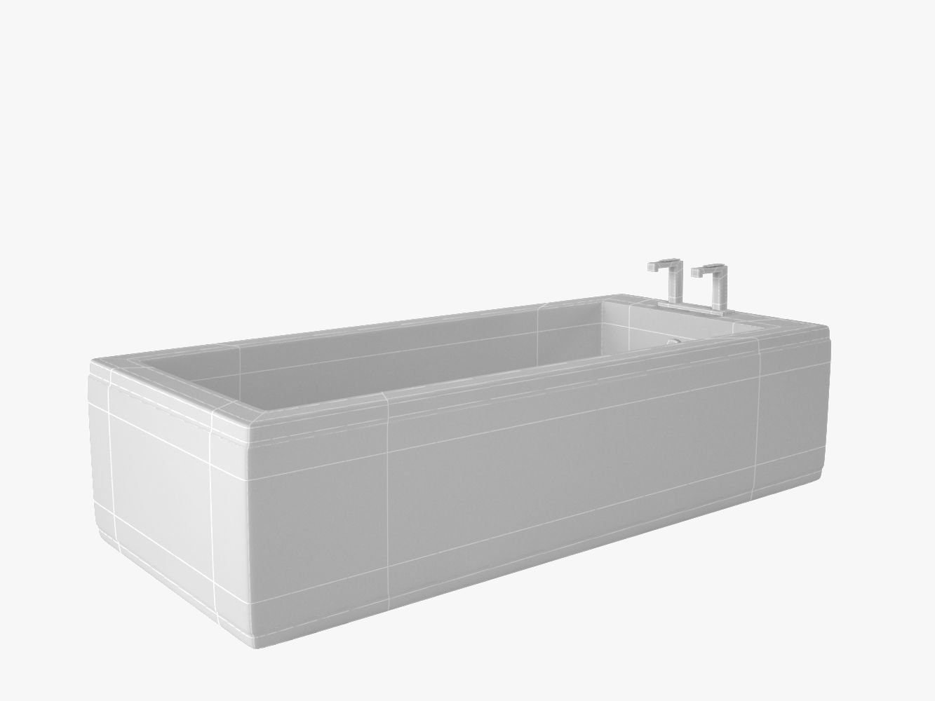 Bath Model bathtub 3D model_4