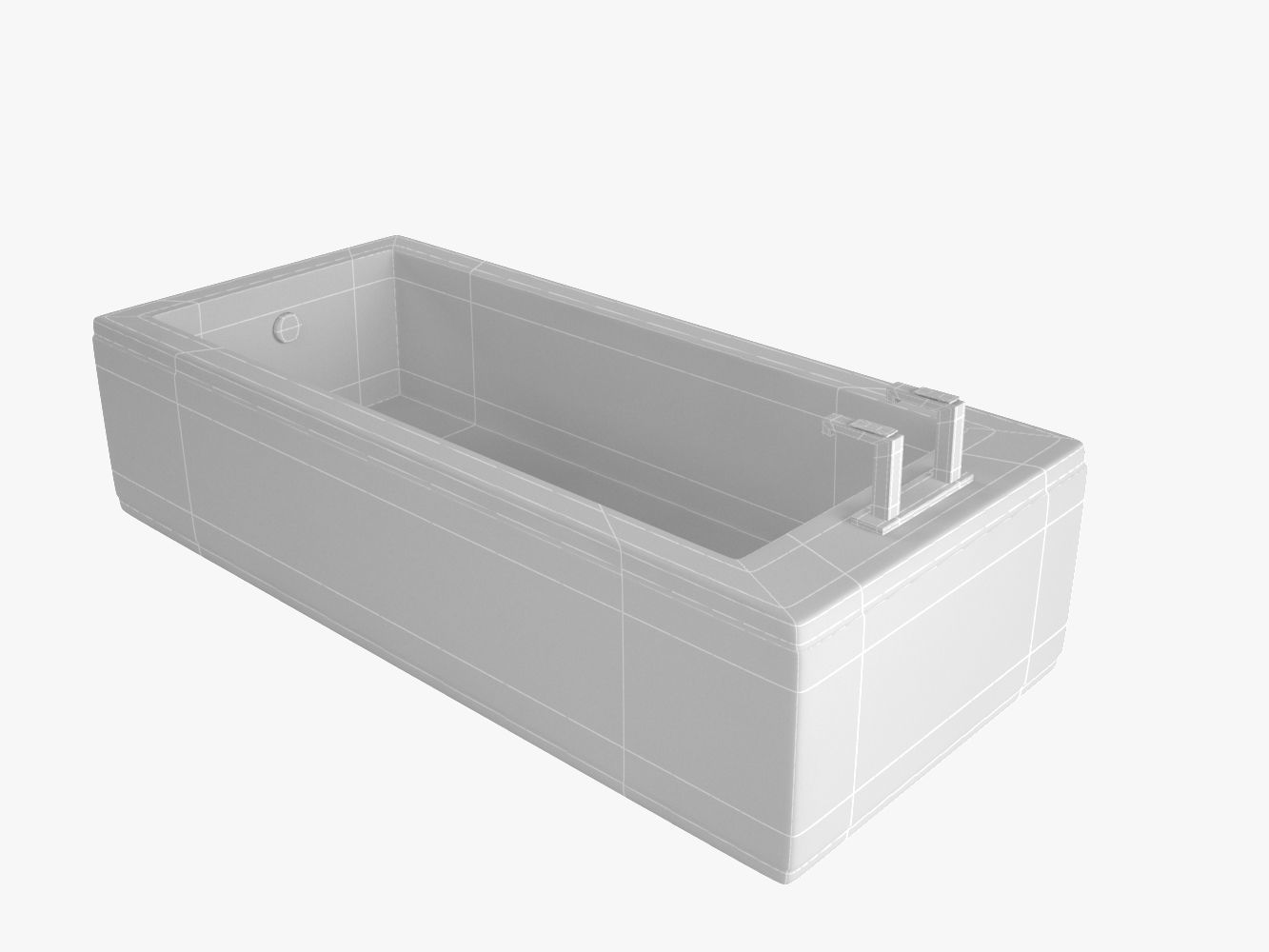 Bath Model bathtub 3D model_6