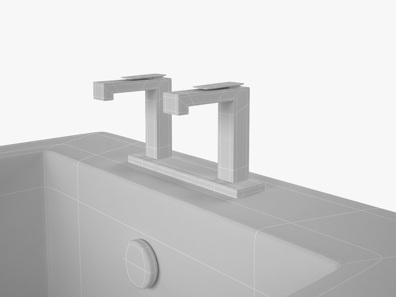 Bath Model bathtub 3D model_8