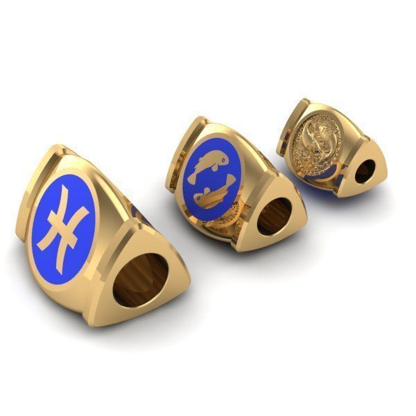 CHARMS three gold and bead bangles 3D print model_2