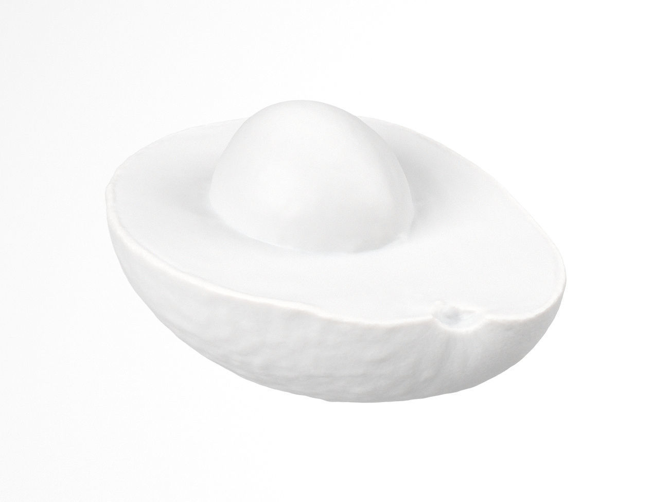 Photorealistic Avocado Half 3D Scan  3D model_5