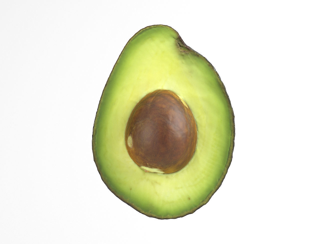 Photorealistic Avocado Half 3D Scan  3D model_3