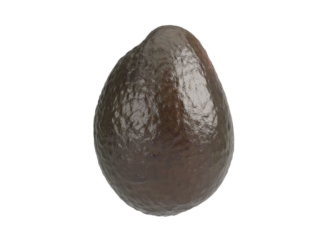 Photorealistic Avocado Half 3D Scan  3D model_4
