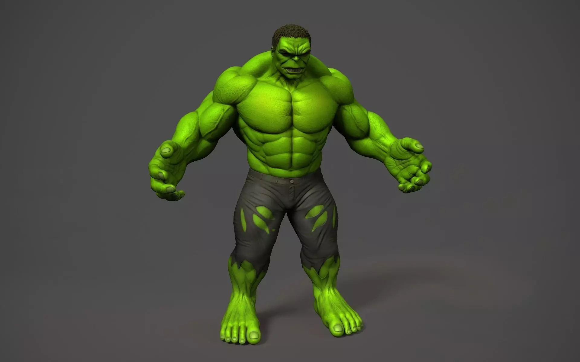 THE INCREDIBLE HULK 3D print model_0