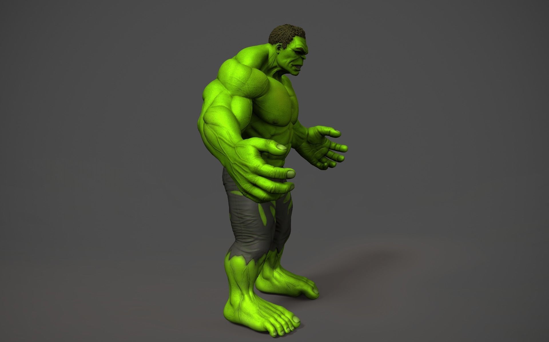 THE INCREDIBLE HULK 3D print model_6
