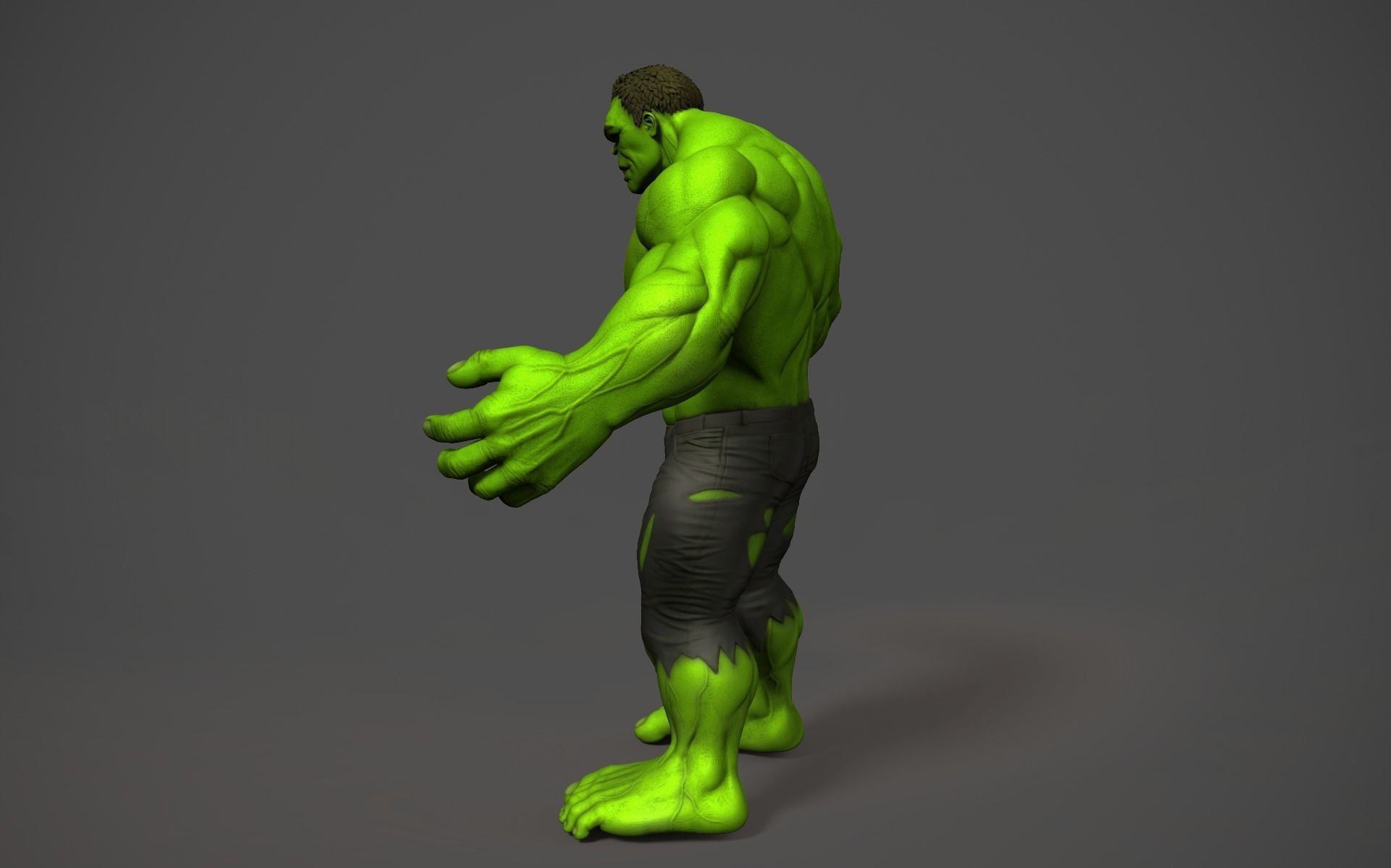 THE INCREDIBLE HULK 3D print model_3