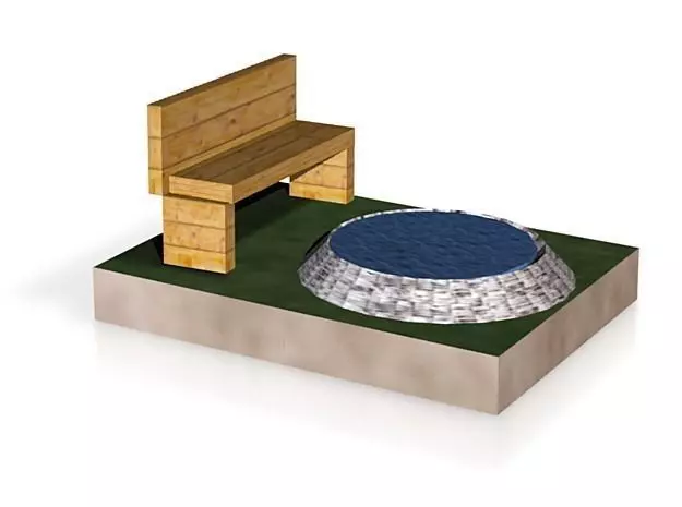 shapeways printble duck pond with bench Free 3D print model