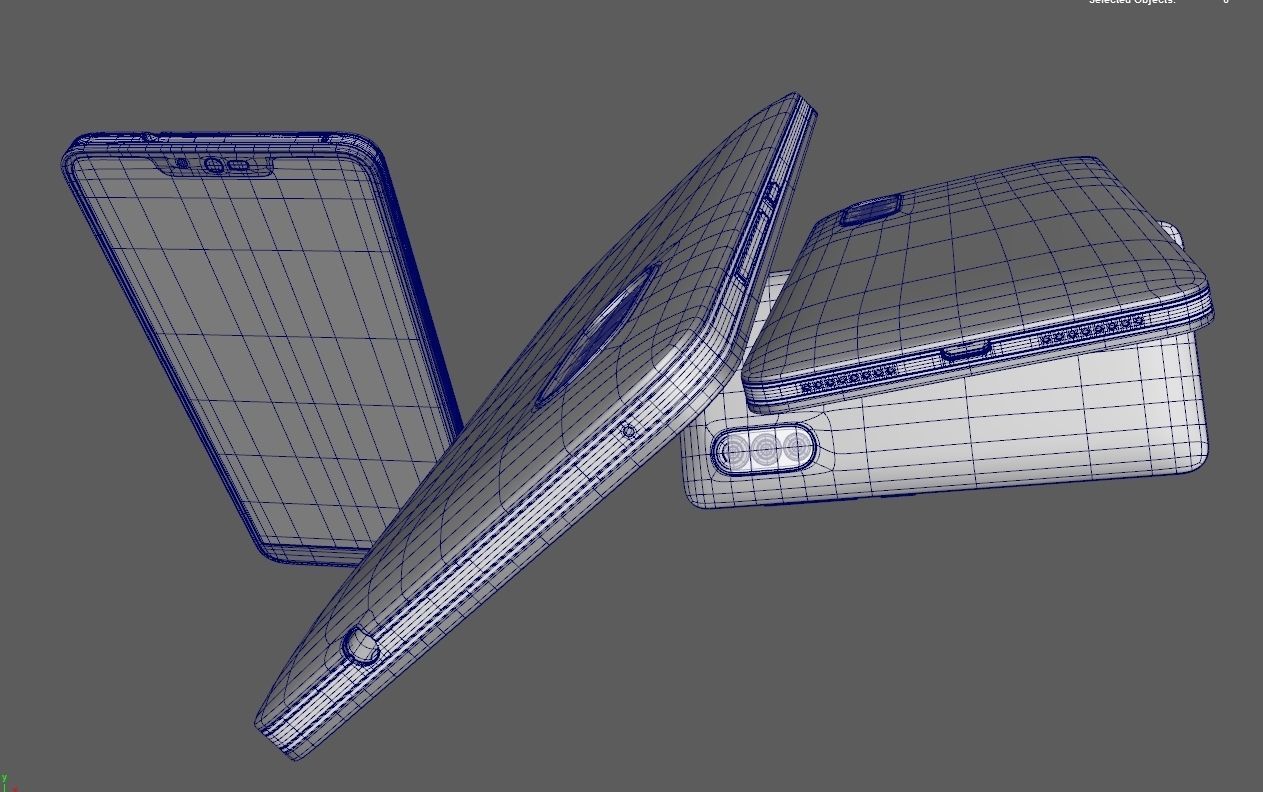 Generic Android mobile phone 3D model_3