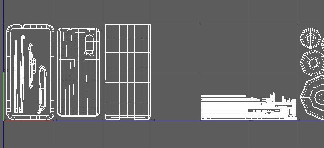 Generic Android mobile phone 3D model_4