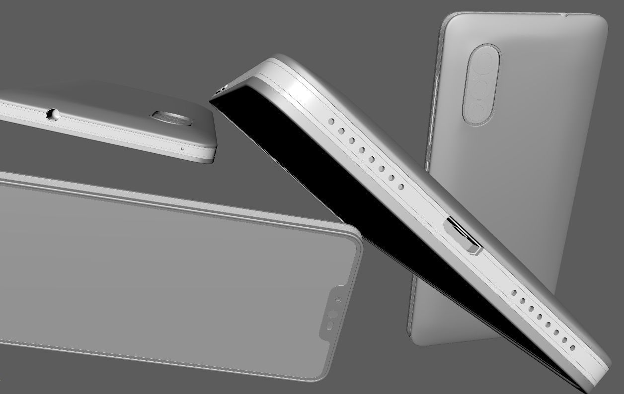Generic Android mobile phone 3D model_2
