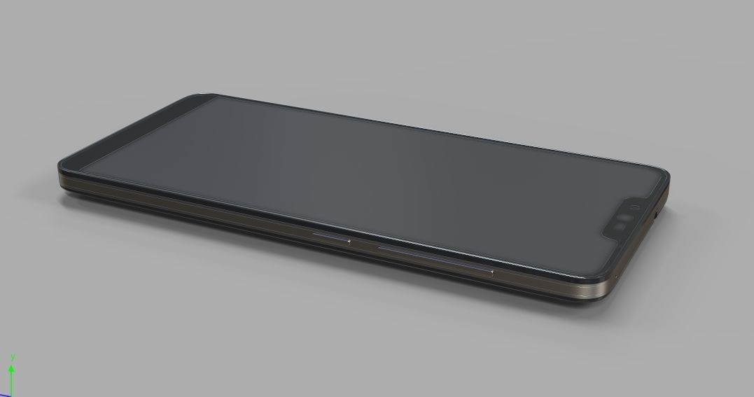 Generic Android mobile phone 3D model_1