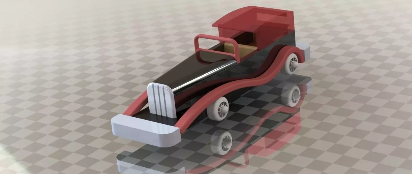 30s car 3D print model_0