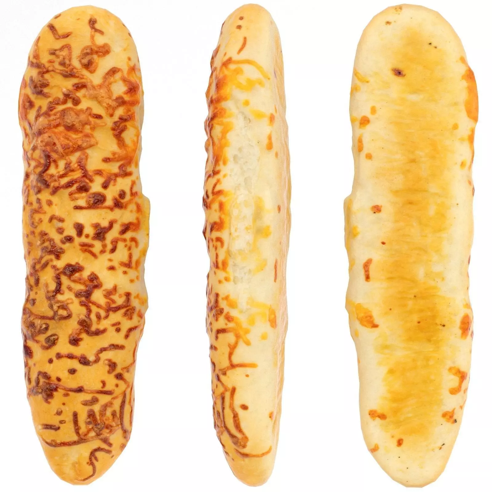 Long Cheese Bun - PBR 3D model_0