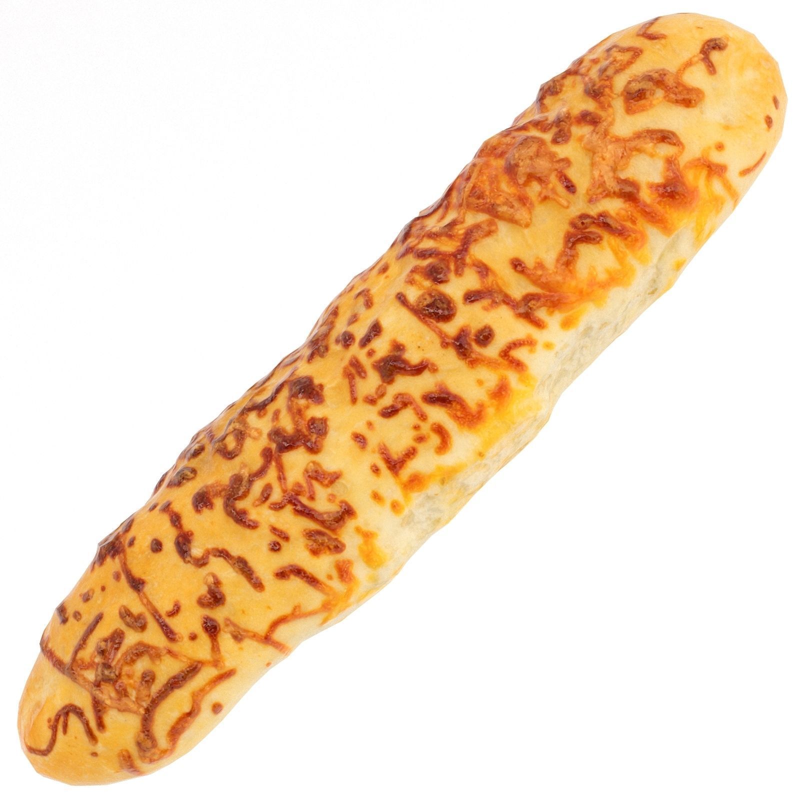 Long Cheese Bun - PBR 3D model_2