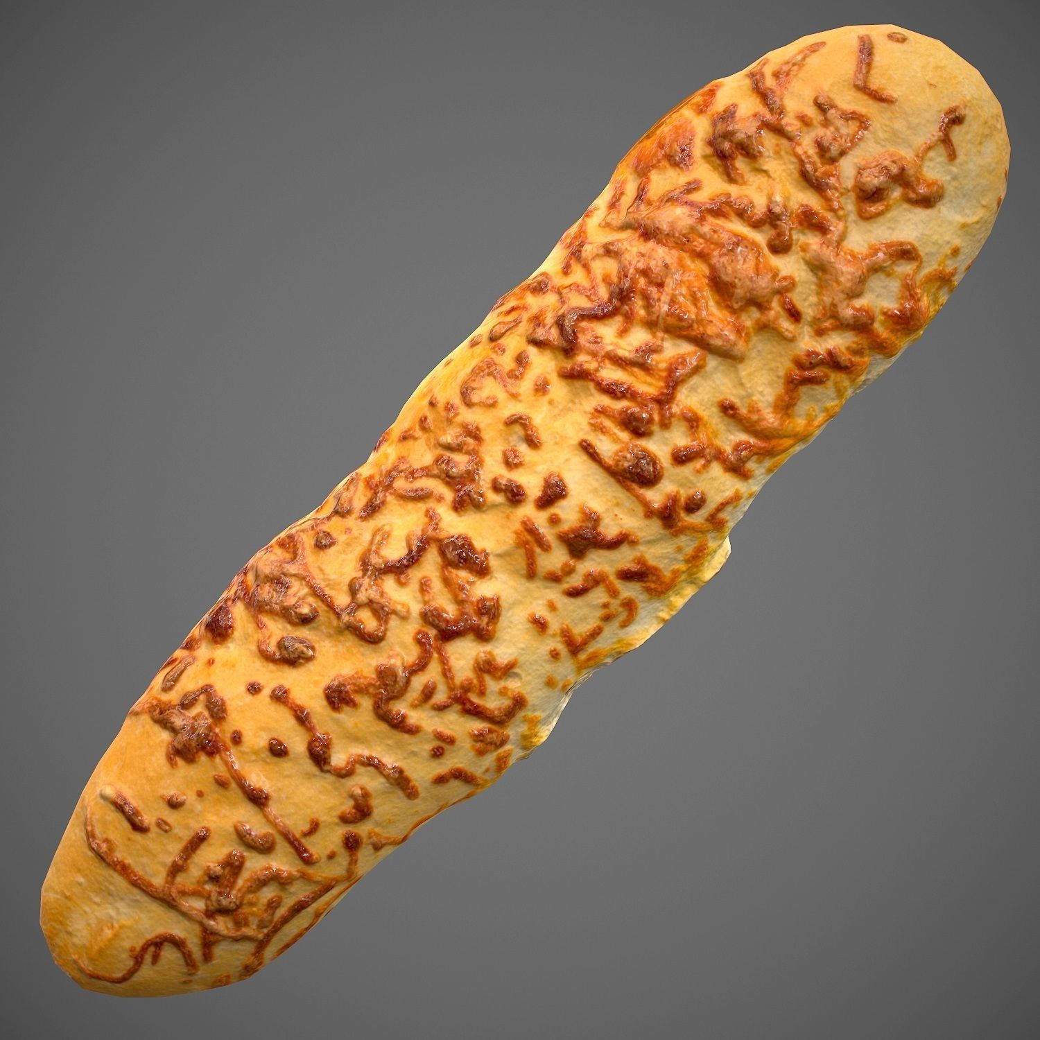 Long Cheese Bun - PBR 3D model_5