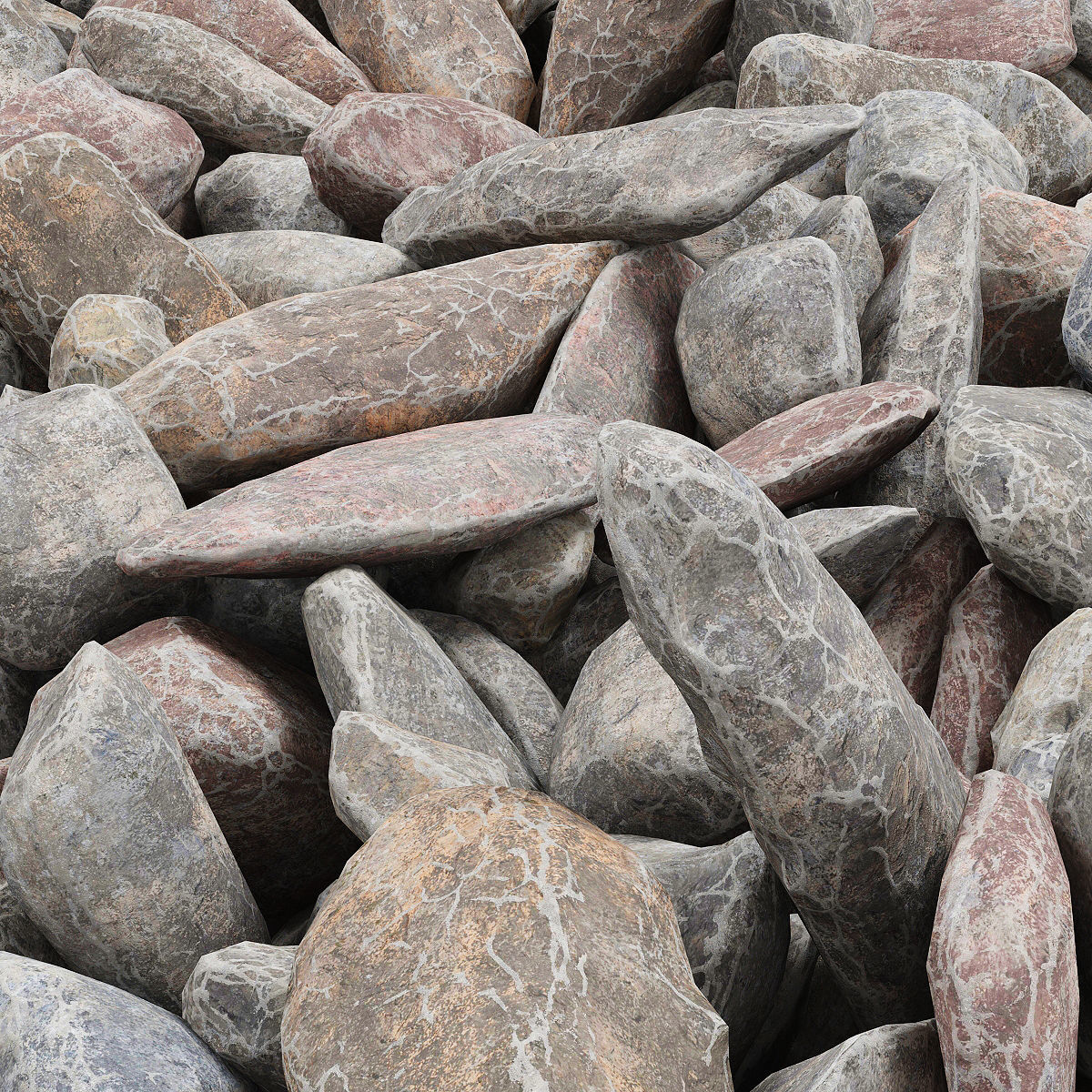 Rock stone collection n14 3D model_2