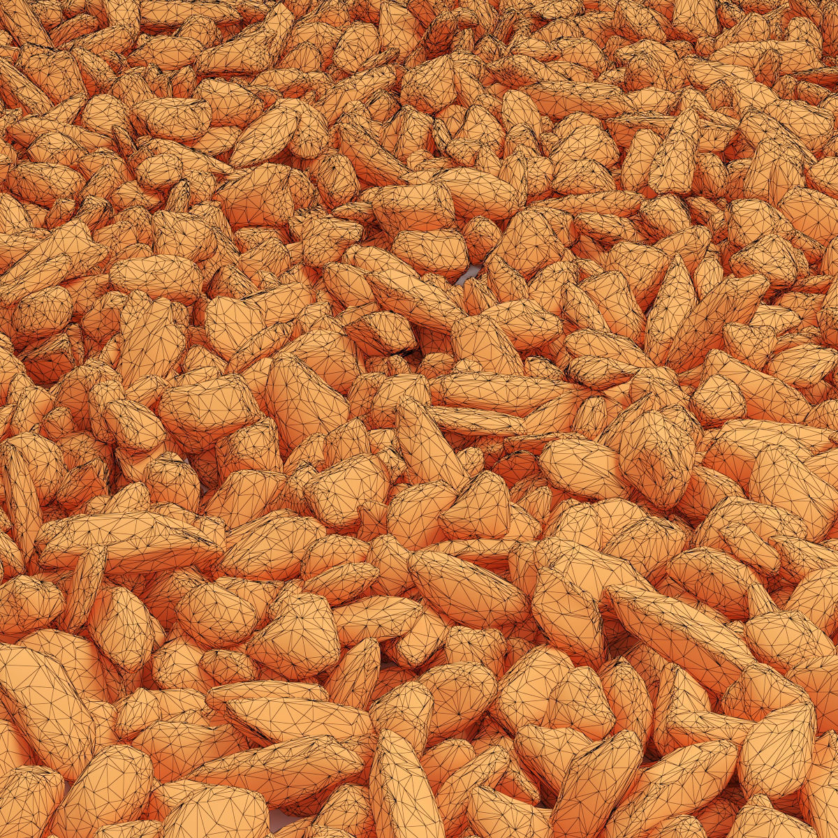 Rock stone collection n14 3D model_4