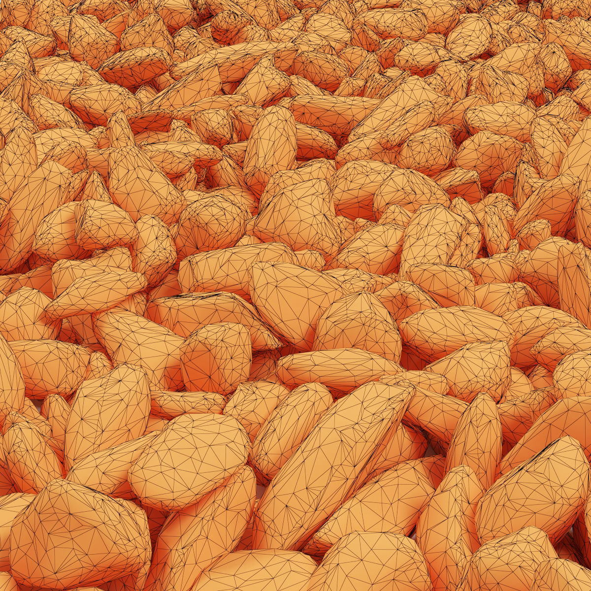 Rock stone collection n14 3D model_5