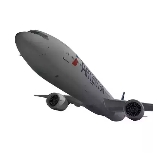 Boeing 777-300ER American Airlines 3D model