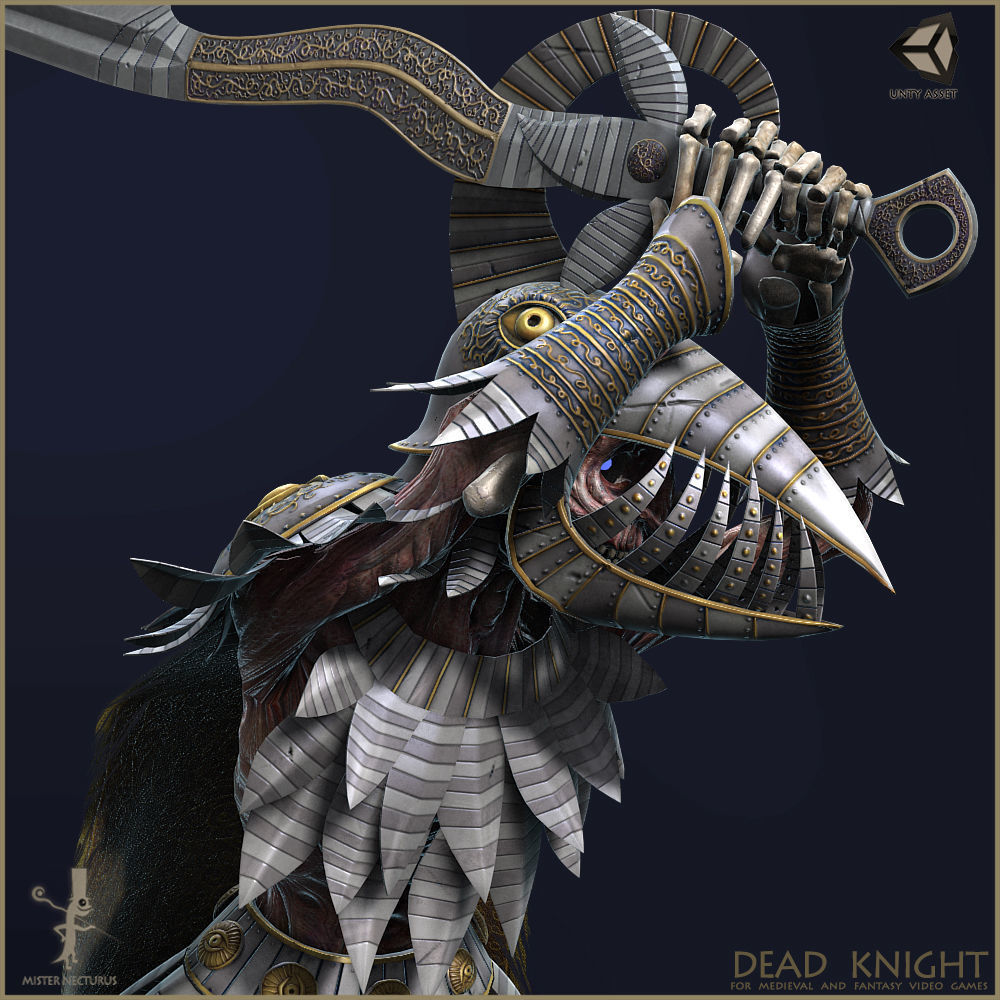 Dead Knight Low-poly 3D model_11