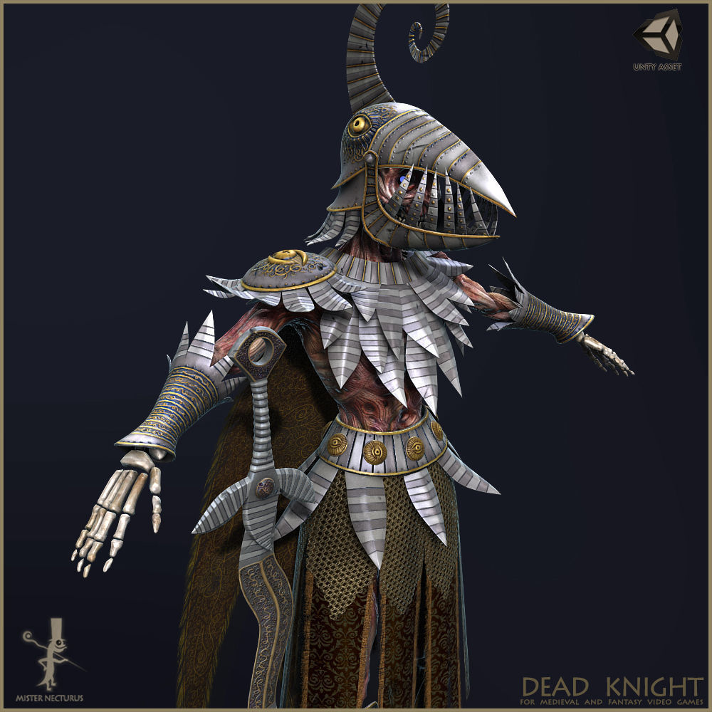 Dead Knight Low-poly 3D model_13