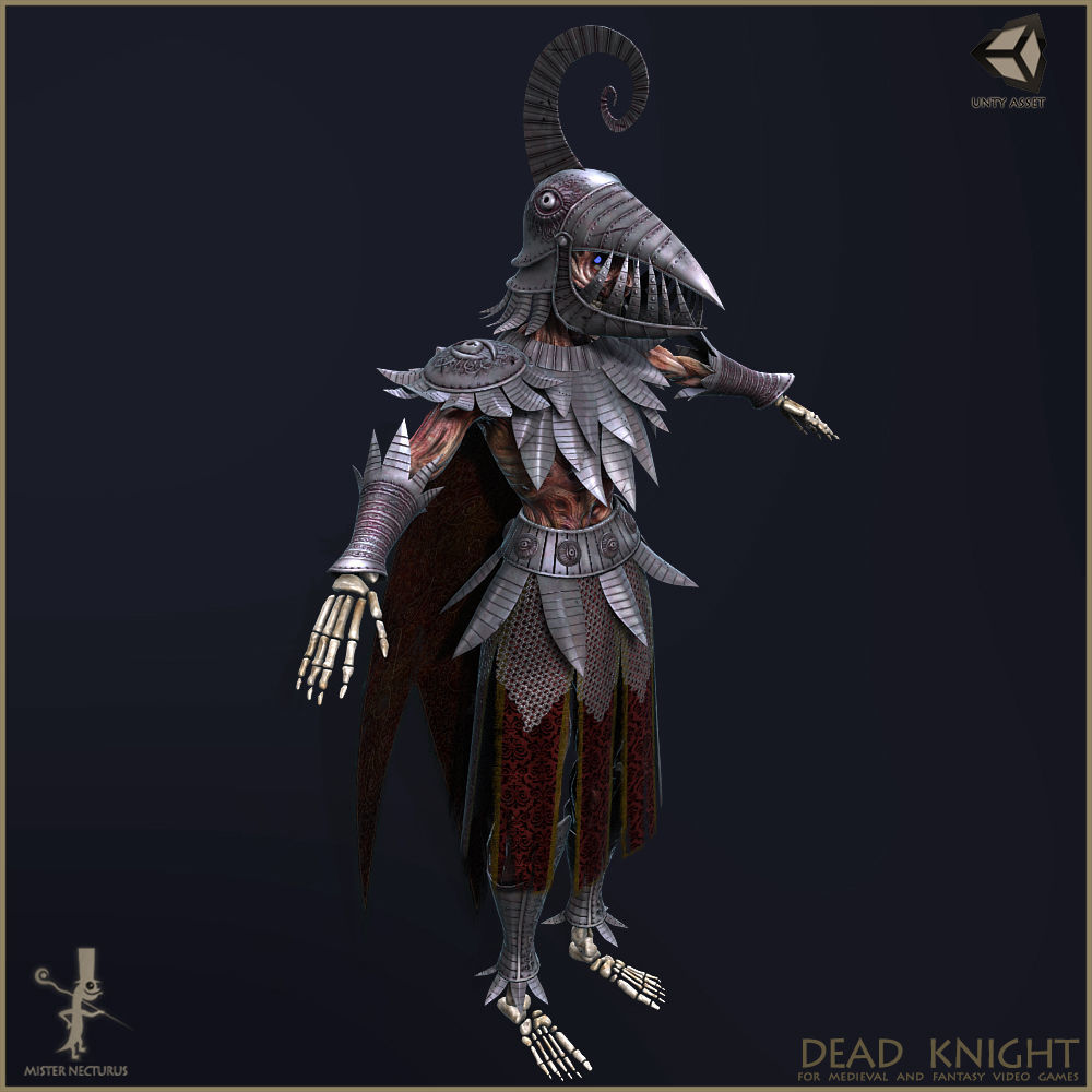 Dead Knight Low-poly 3D model_10