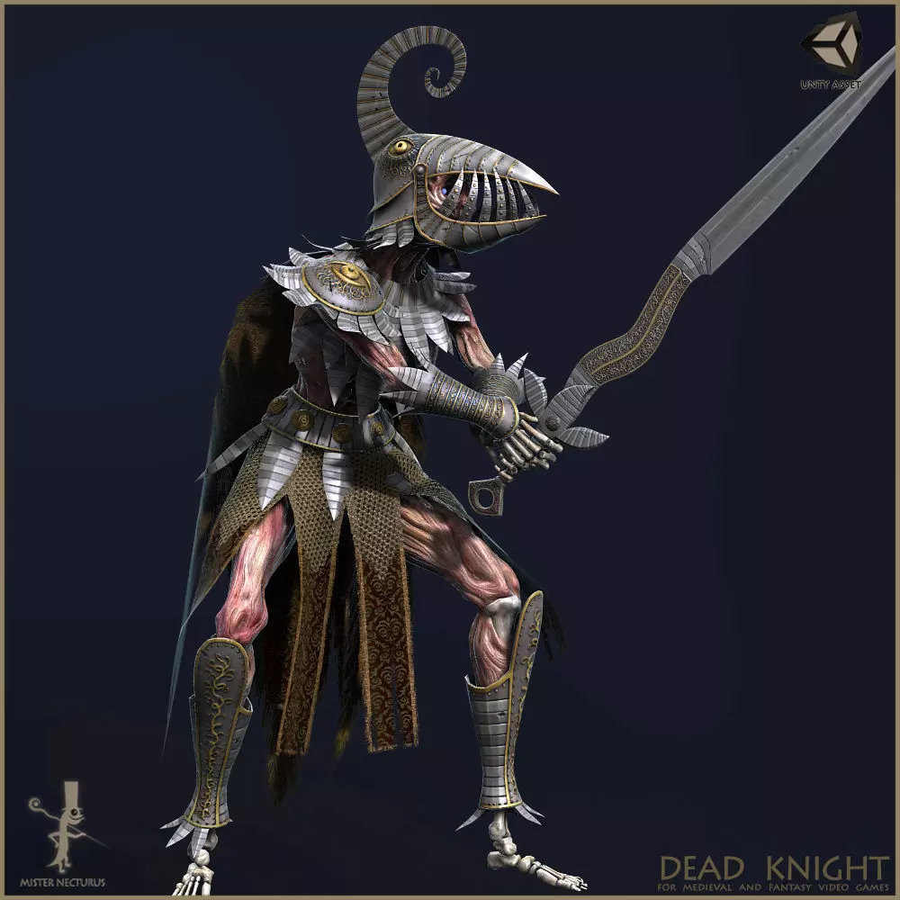 Dead Knight Low-poly 3D model_0