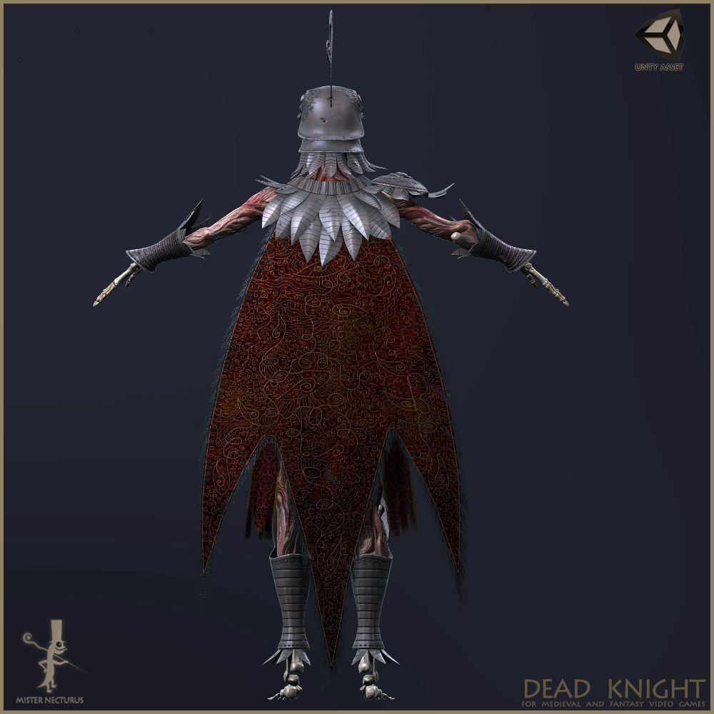 Dead Knight Low-poly 3D model_8