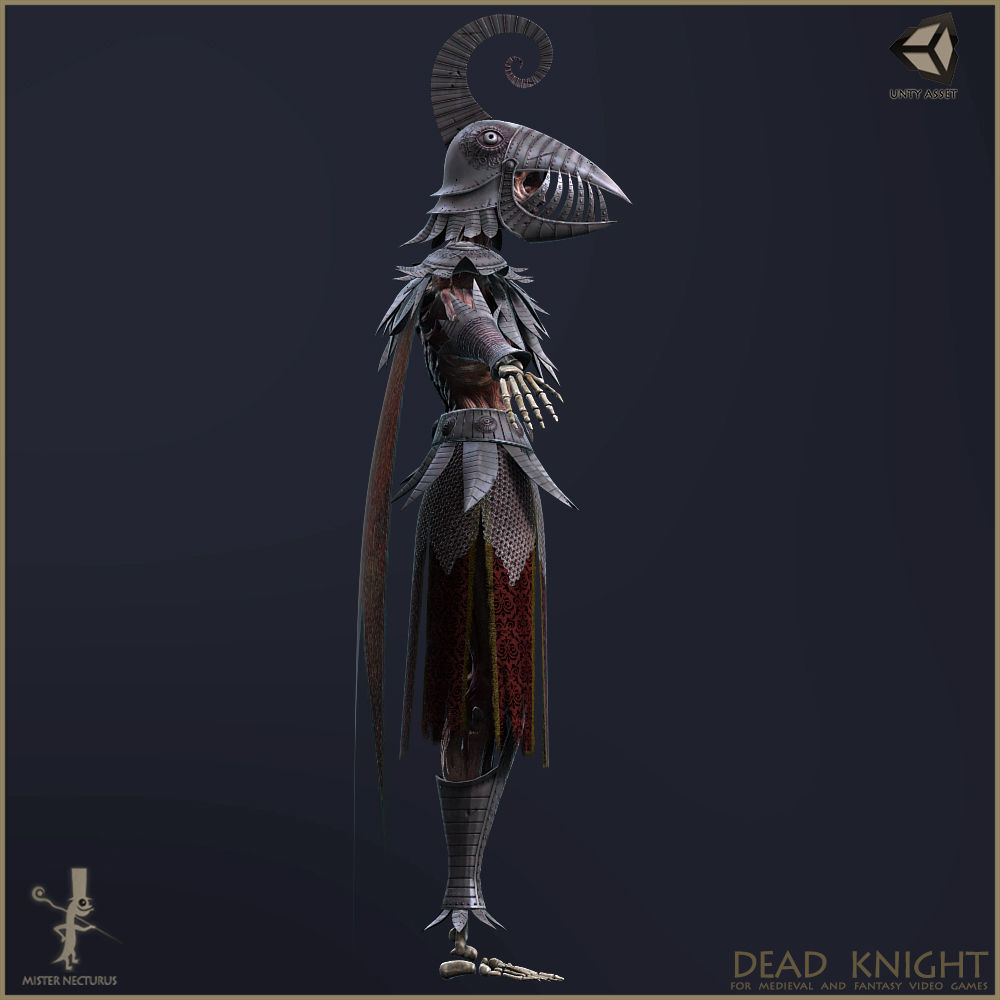 Dead Knight Low-poly 3D model_6