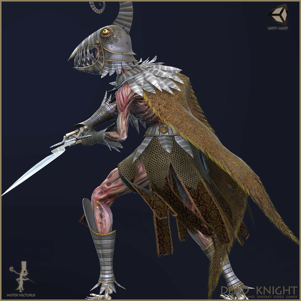 Dead Knight Low-poly 3D model_16